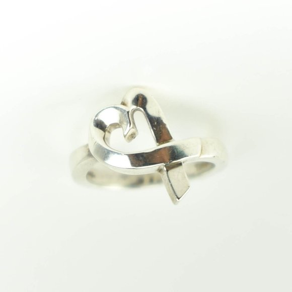 Tiffany & Co. Jewelry - TIFFANY & CO Silver Loving Heart Ring (ms)
